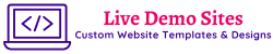 Live Demo Sites Logo Design white bkgd 250 x 50