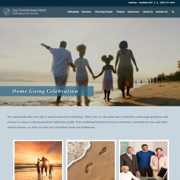 Celebration Of Life Funeral Home Template