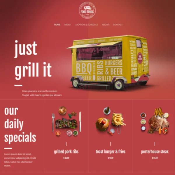 Street Treats Food Truck Template