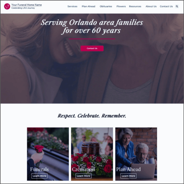 Modern Funeral Home Template