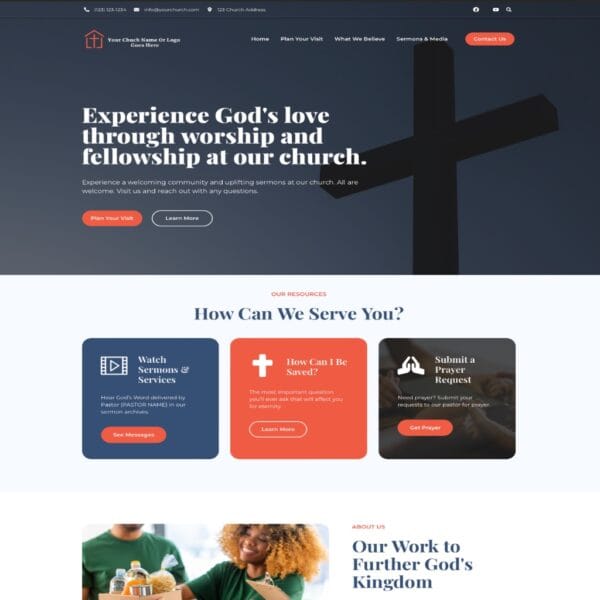Church Flow Website Template