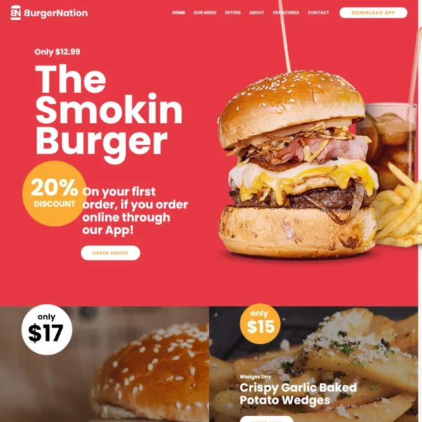 Burger Nation Restaurant Demo