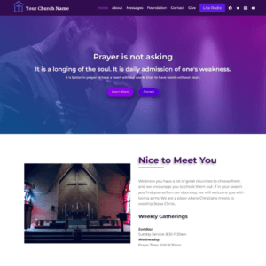 Eden Church Website Template