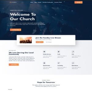 Our Church Website Template