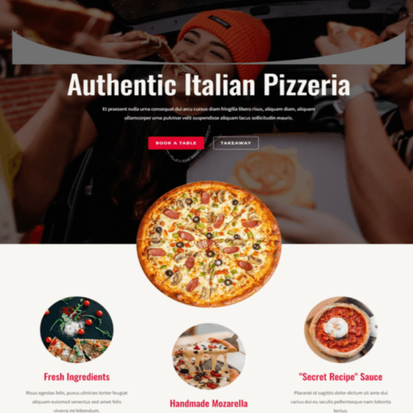 Pizzeria Restaurant Demo
