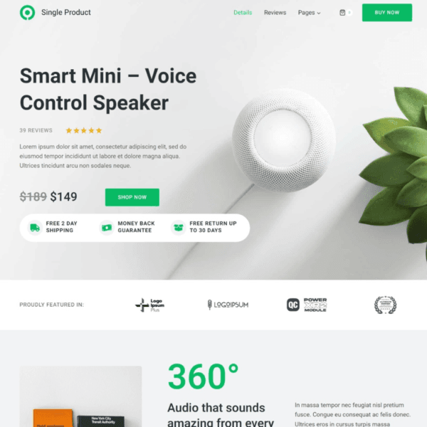Single Product Template
