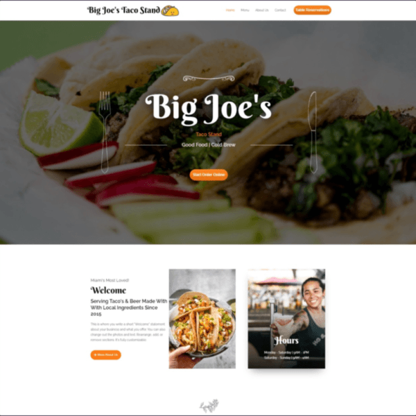 Big Joe’s Taco Stand Restaurant Demo
